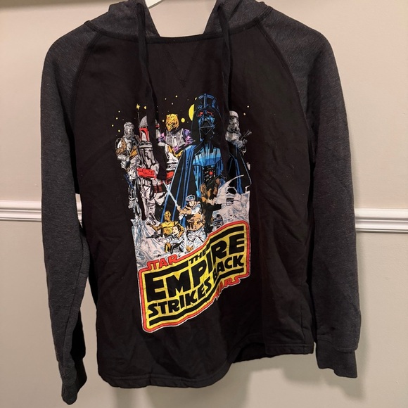 Star Wars Other - Star Wars Empire Strikes Back Kids Hoodie - Black and Gray